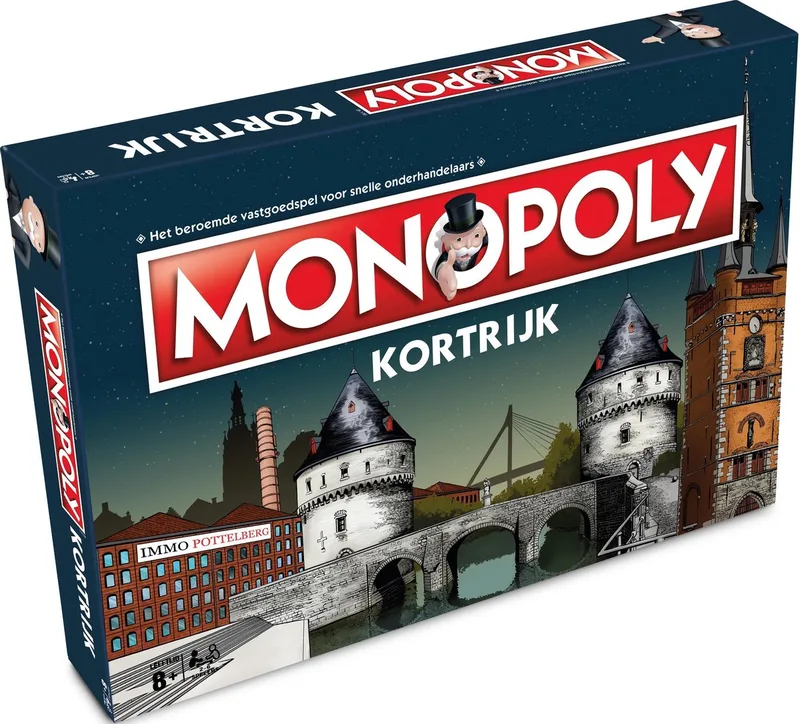 Monopoly Kortrijk - Bordspel fra Hasbro Gaming – æske