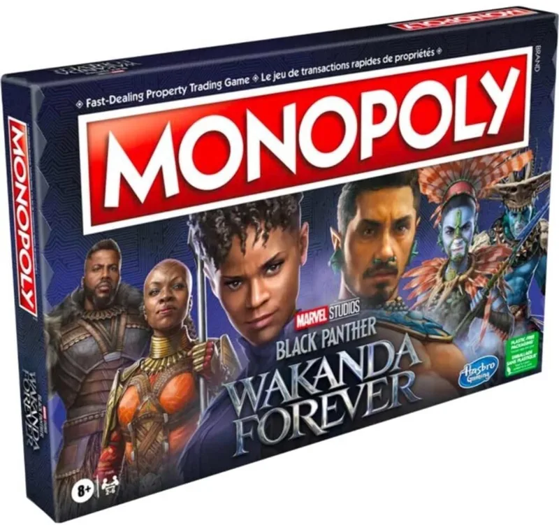 Monopoly Marvel Studios Black Panther Wakanda Forever from Hasbro Gaming – box