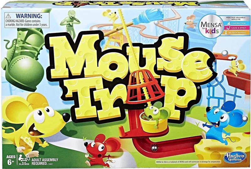 Mouse Trap / Muizenval - Bordspel - Originele Editie - Engelse Versie fra Hasbro Gaming – æske