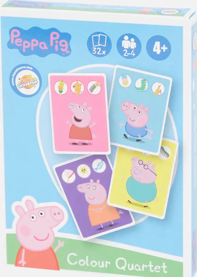 Peppa Pig Kleurenkwartet - Kwartet - Kinderen fra Hasbro Gaming – æske