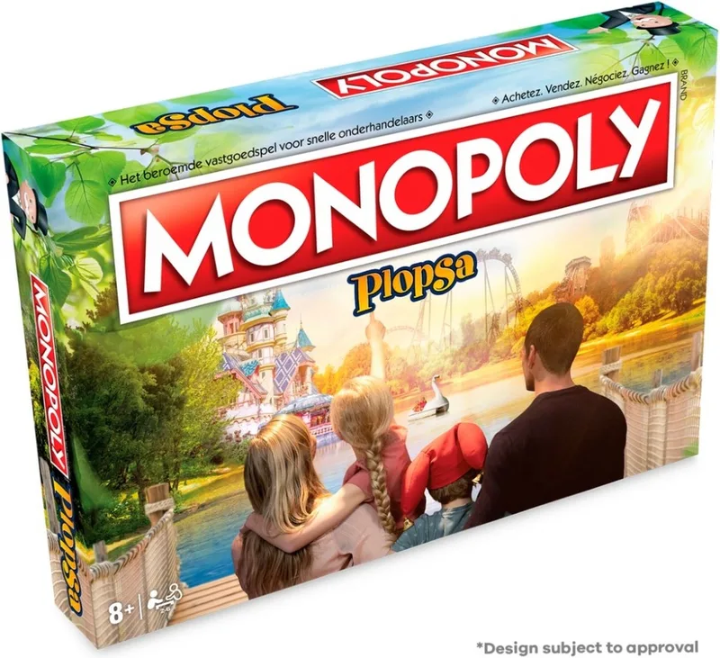 Plopsa - Bordspel - Familiespel - Nederlands/Frans - Min leeftijd 8 jaar - 2 tot 6 spelers von Hasbro Gaming – Schachtel