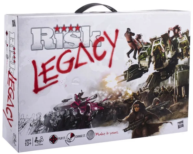 Risk Legacy Bordspel - Strategisch en Spannend Spel voor 1-6 Spelers fra Hasbro Gaming – æske