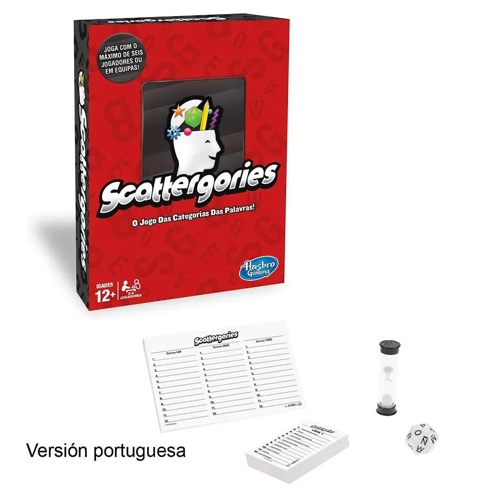 Scattergories Bordspel Portugees från Hasbro Gaming – kartong