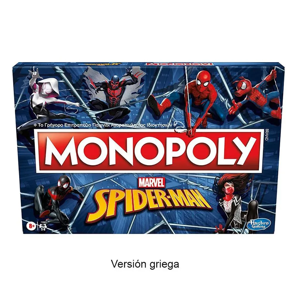 Spiderman Monopoly Grieks från Hasbro Gaming – kartong