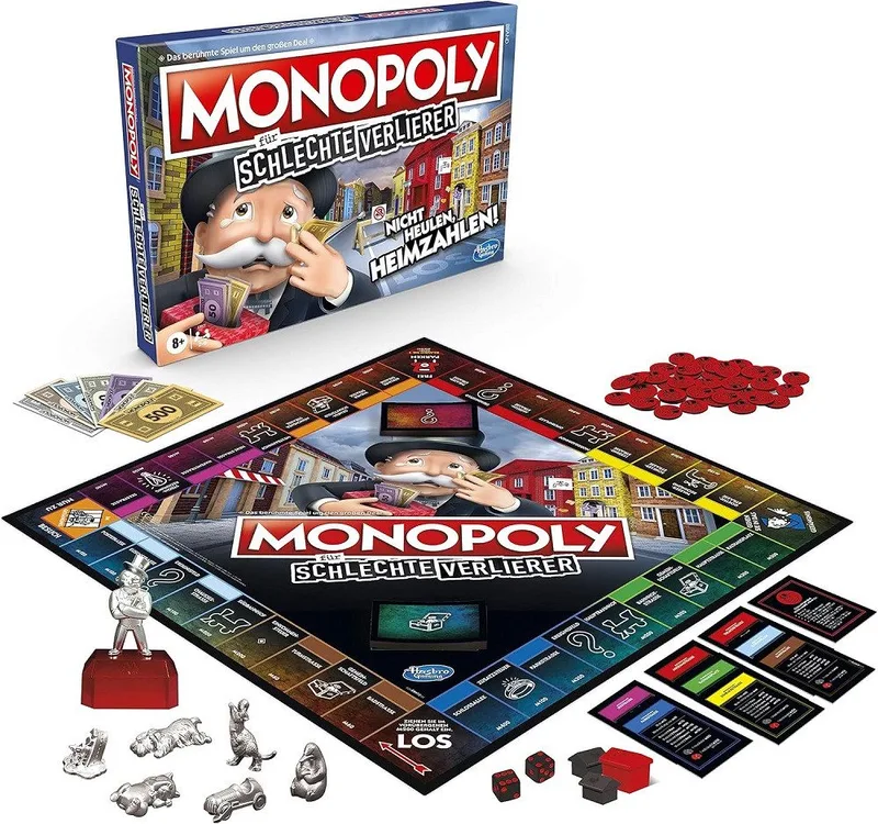 Spiel Monopoly Brettspiel - Heimzahlen Abenteuer Strategiespiel, Familien-Spieleabend / Partyspiel geeignet, Geschenke de Hasbro Gaming, édition Multicolore – boîte