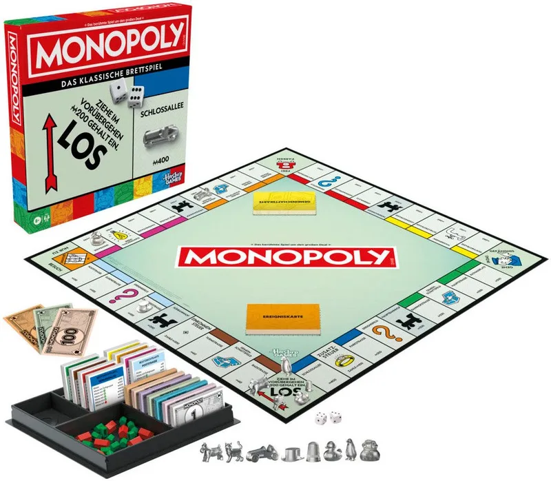 Spiel Monopoly, Gesellschaftsspiel de Hasbro Gaming, édition Bunt – boîte