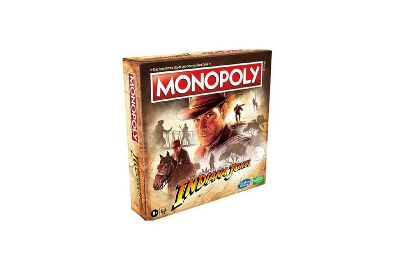 Spiel Monopoly Indiana Jones, Brettspiel från Hasbro Gaming, utgåva Braun – kartong