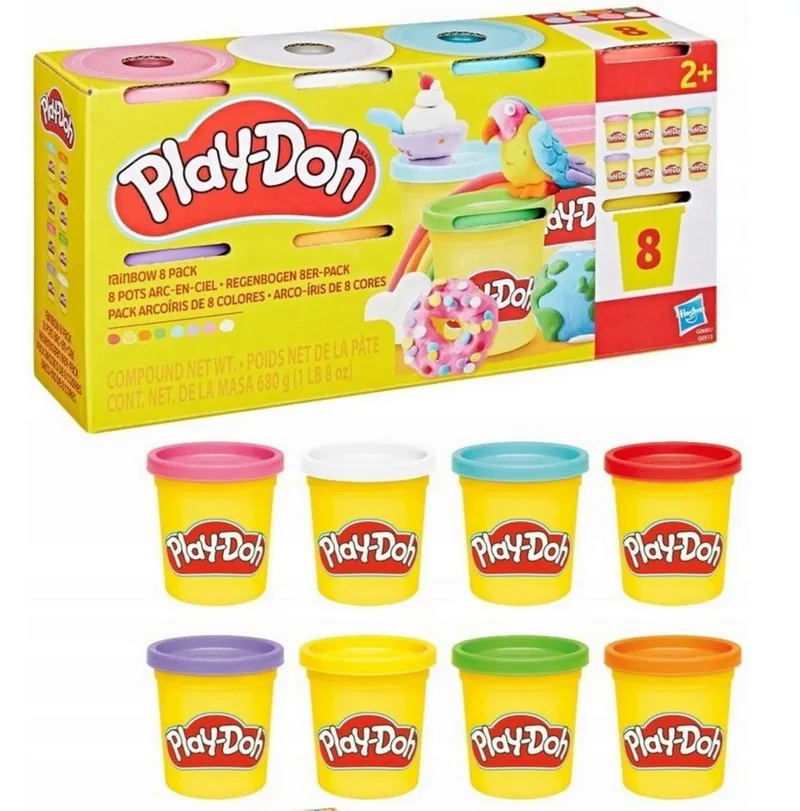 Spiel PD Regenbogen Farben 8er Pack från Hasbro Gaming – kartong