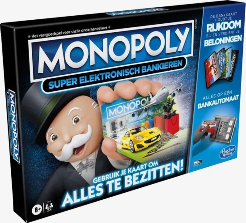 Super Elektronisch Bankieren - Belgische Editie - Bordspel von Hasbro Gaming – Schachtel