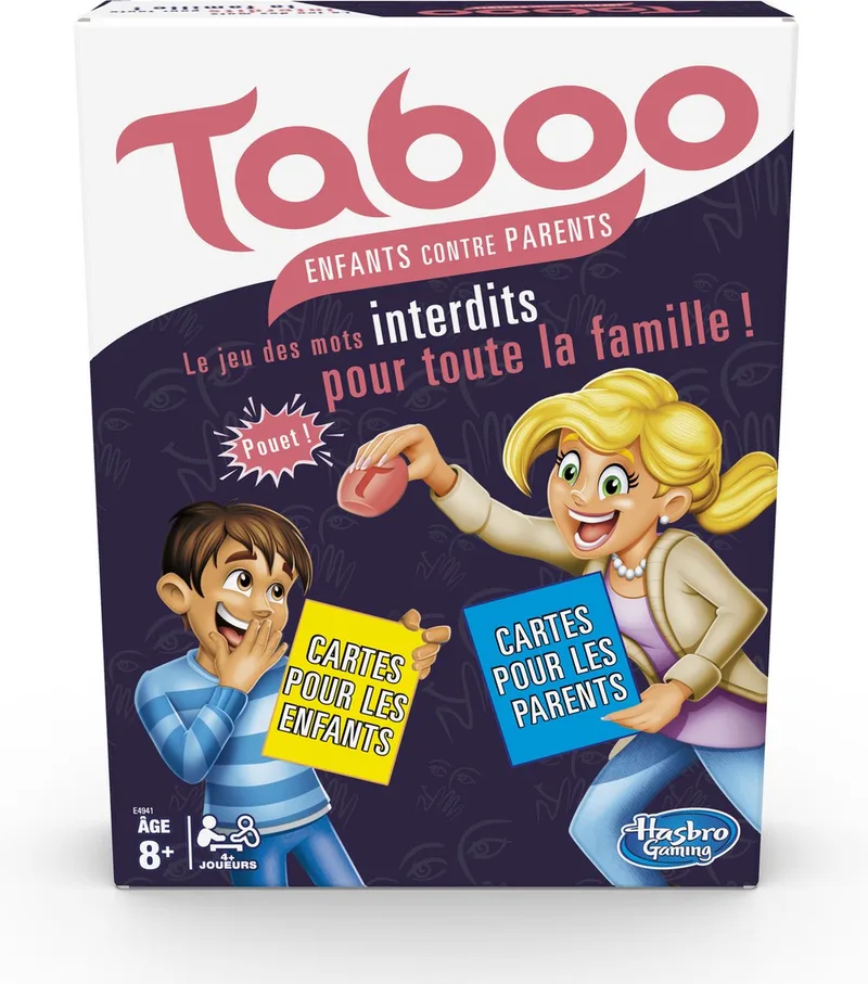 Taboo Kinderen tegen Ouders - Franse Editie från Hasbro Gaming – kartong
