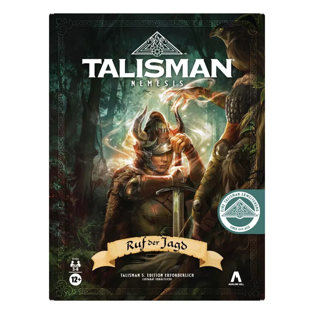 Talisman Nemesis Ruf Der Jagd Bordspeluitbreidingsversie Duits från Hasbro Gaming – kartong