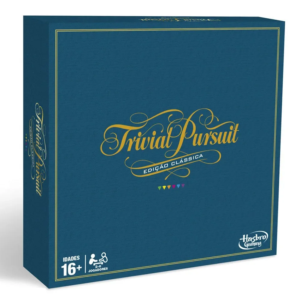 Hasbro Trivial Pursuit Classic Edition Brädspel Portugisiska från Hasbro Gaming – kartong