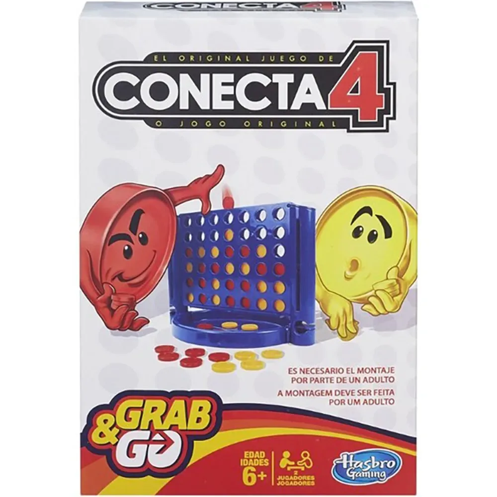 Verbind 4 Gab & Go Spel från Hasbro Gaming – kartong