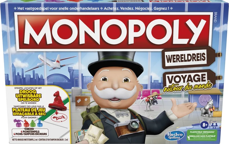 Wereldreis - Belgische Editie - Bordspel van Hasbro Gaming – doos