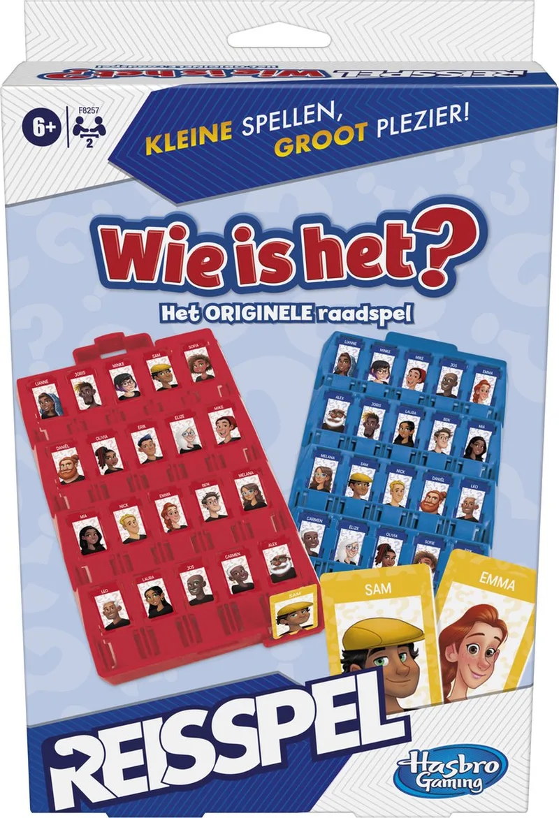 Wie is het? Reisspel - Gezelschapsspel fra Hasbro Gaming – æske