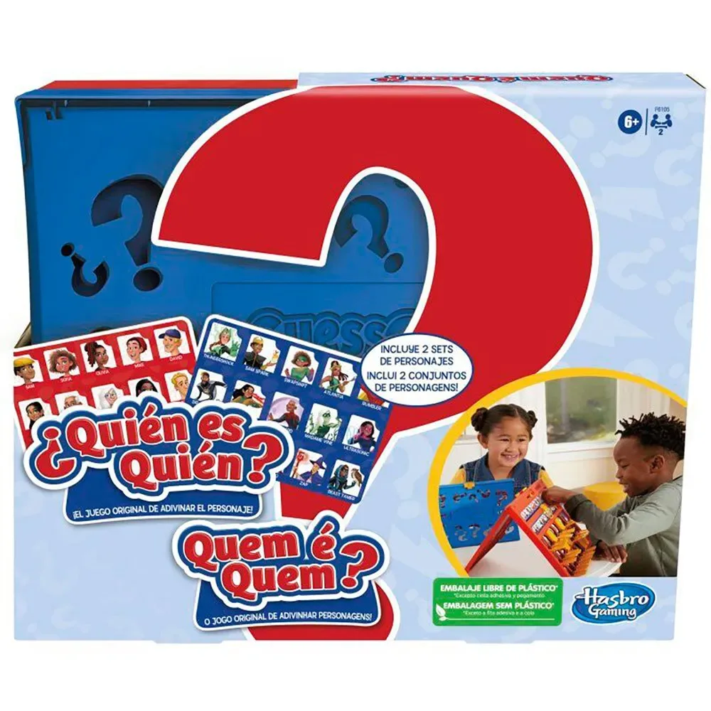 Wie Is Wie? Bordvragen från Hasbro Gaming – kartong