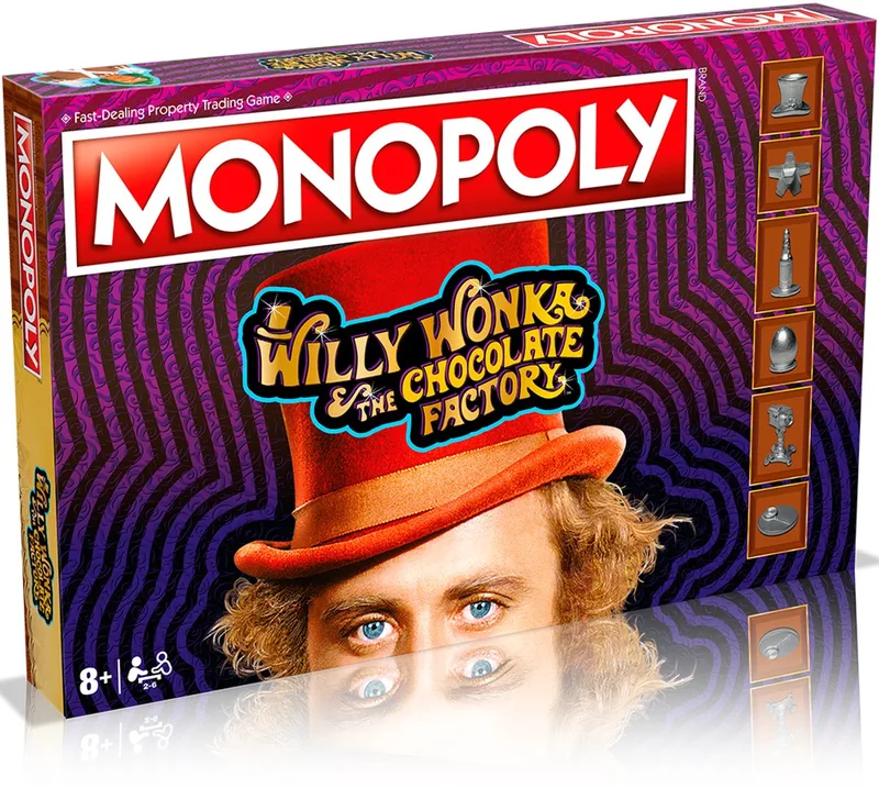 Winning Moves Monopoly - Bordspel - Willy Wonka and the Chocolate Factory - Engels von Hasbro Gaming – Schachtel