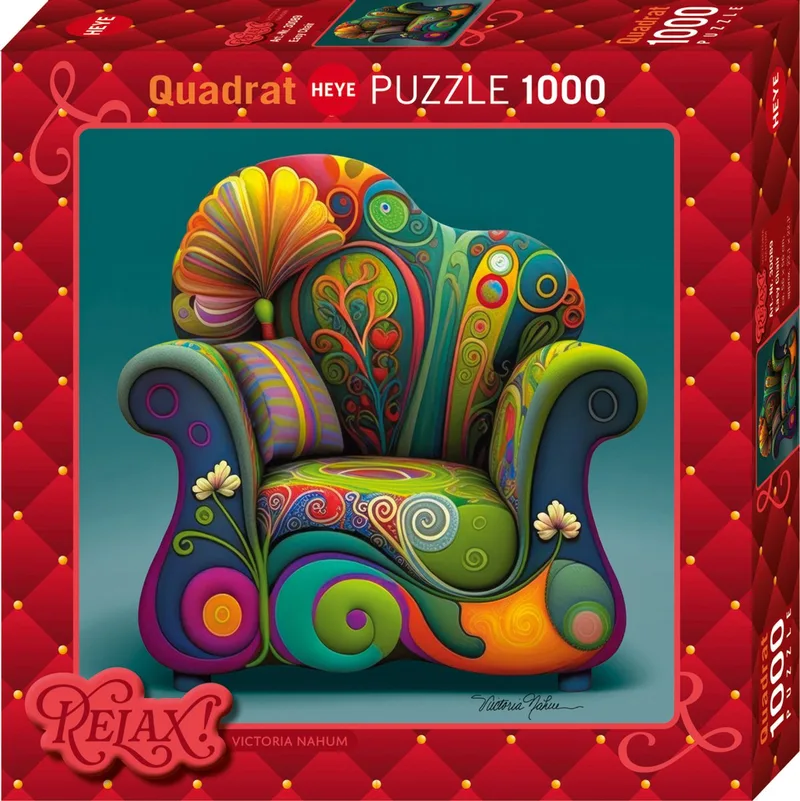 Easy Chair – Legpuzzel – 1000 stukjes – vierkant van Heye, editie Meerkleurig – doos