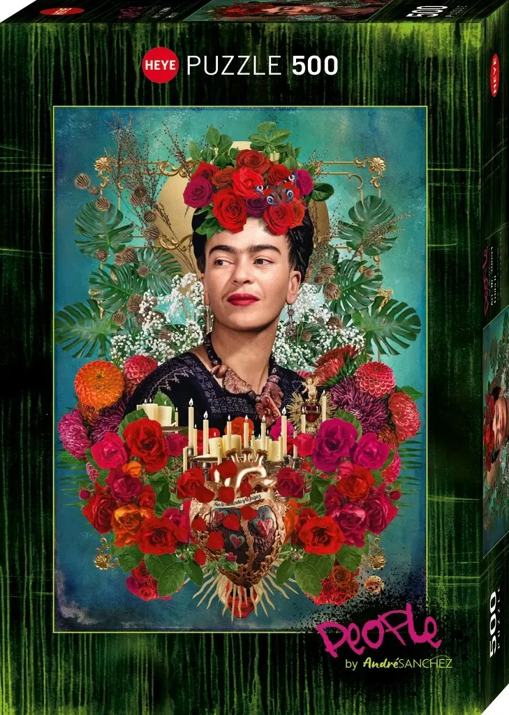 Frida II – Puzzel – 500 stukjes – André Sanchez von Heye, Ausgabe Schwarz – Schachtel 2 von 2