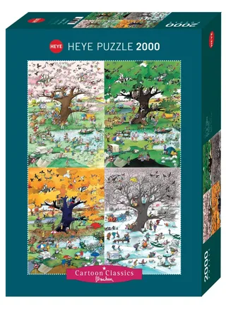 Legpuzzel - 2000 stukjes - De Vier Seizoenen fra Heye, Flerfarvet-udgave – æske 2 af 2