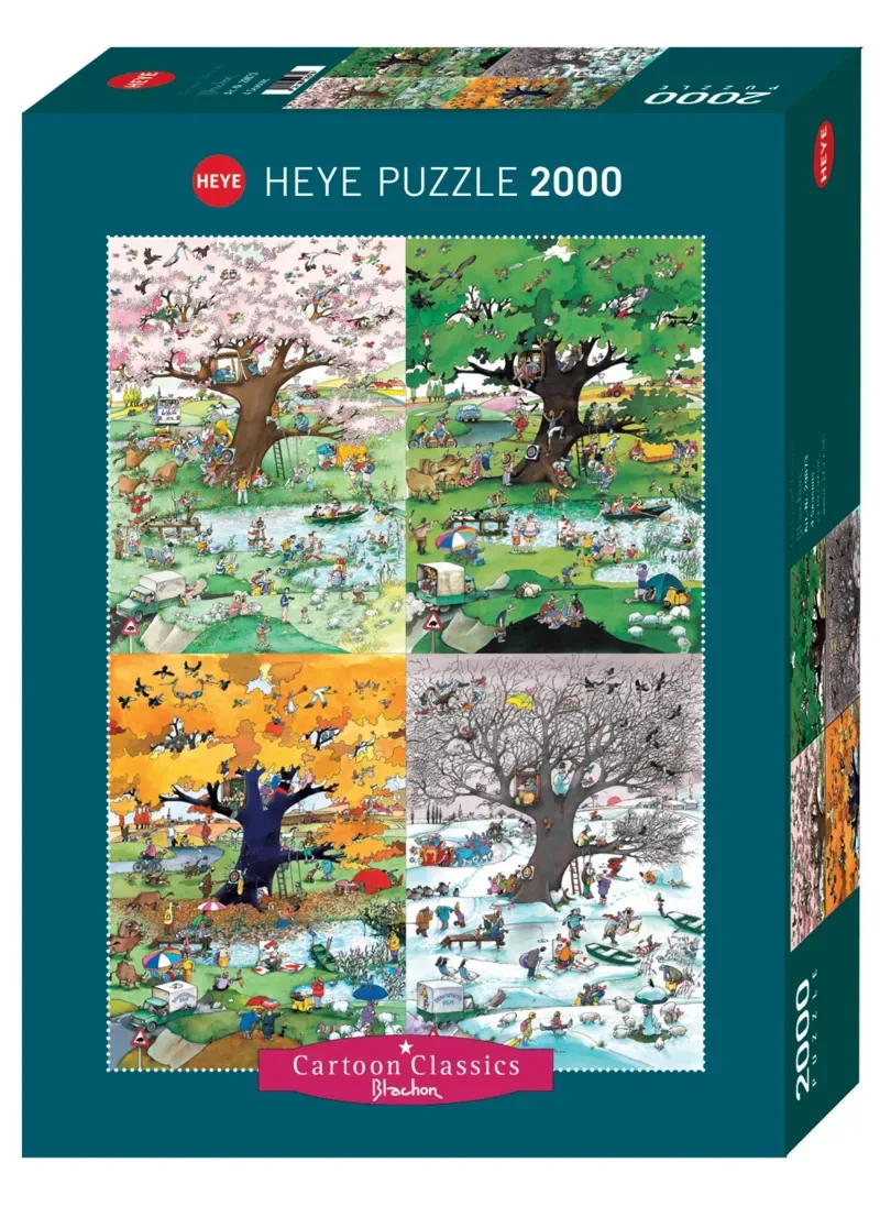 Legpuzzel - 2000 stukjes - De Vier Seizoenen fra Heye, Flerfarvet-udgave – æske 2 af 2