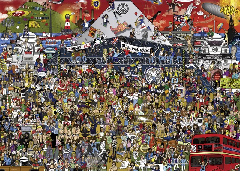 legpuzzel British Music History 2000 stukjes van Heye, editie Meerkleurig – doos