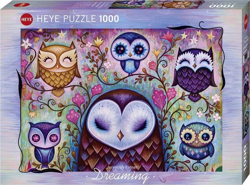 legpuzzel Great Big Owl 1000 stuk dieren kunst puzzel. van Heye, editie Meerkleurig – doos