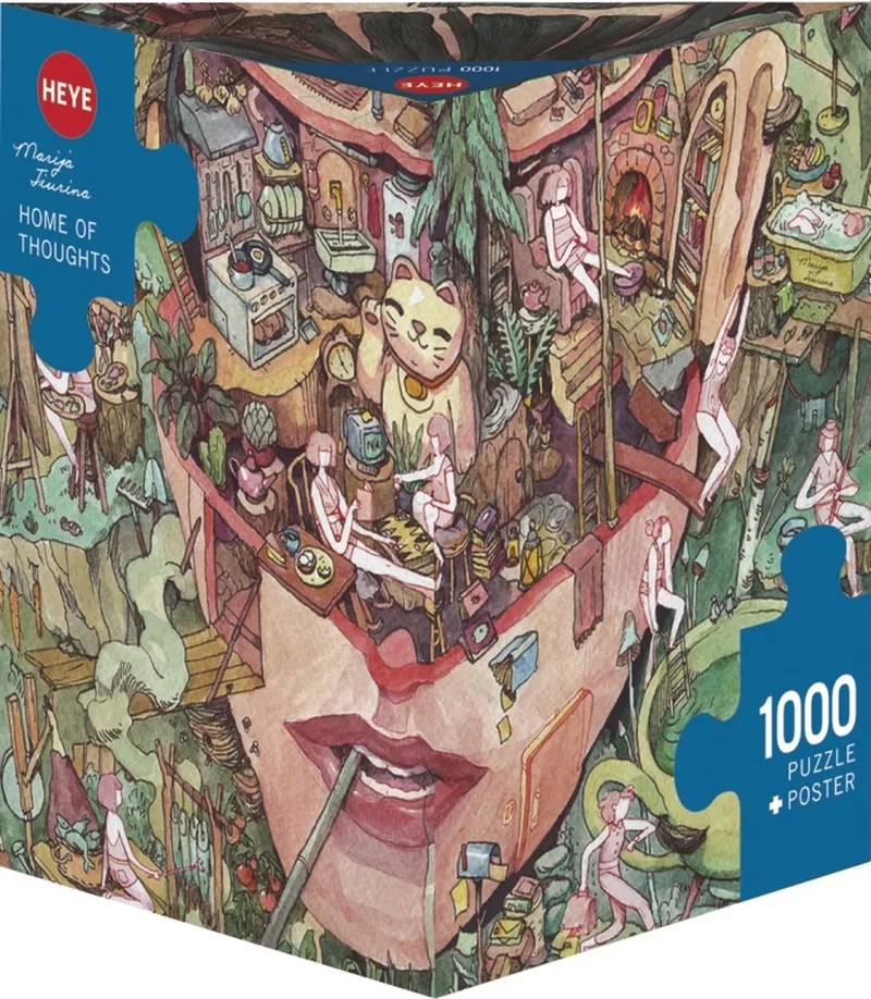 legpuzzel Home of Thoughts 1000 stukjes puzzel speelgoed. van Heye, editie Meerkleurig – doos