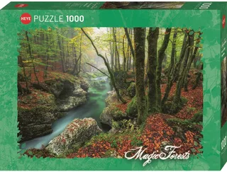 Magic Forests – Legpuzzel – 1000 stukjes – Nicolas Otto från Heye, utgåva Grön – kartong 1 av 2