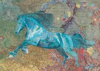 Map Horse – legpuzzel 2000 stukjes – poster from Heye, Green edition – box 1 of 2