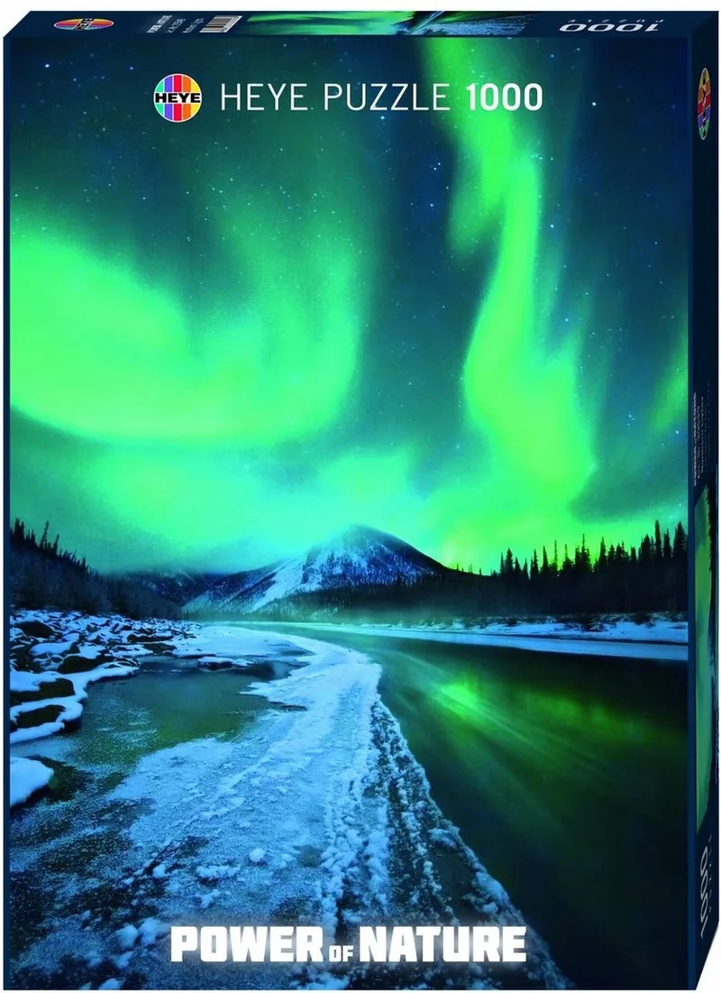 Nothern Lights - Puzzel - 1000 stukjes fra Heye, Puzzel Northern Lights-udgave – æske