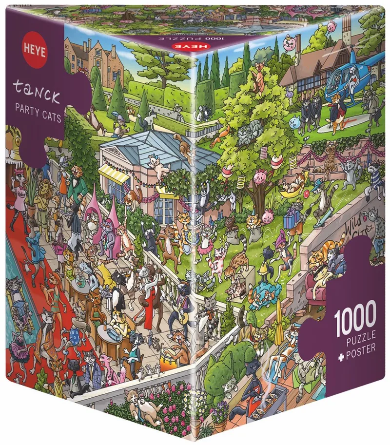 Party Cats Puzzel 1000 Stukjes van Heye, editie Meerkleurig – doos
