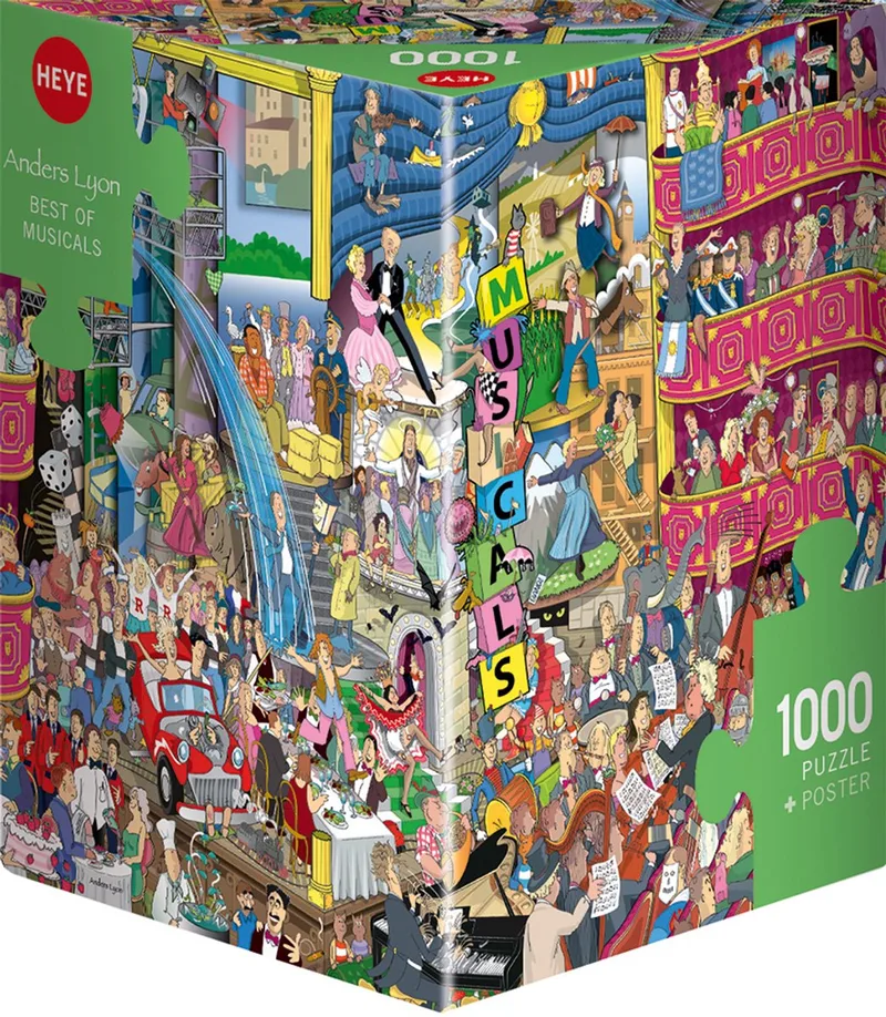 Puzzel Best of Musicals 1000 3hkg.. van Heye, editie Meerkleurig – doos