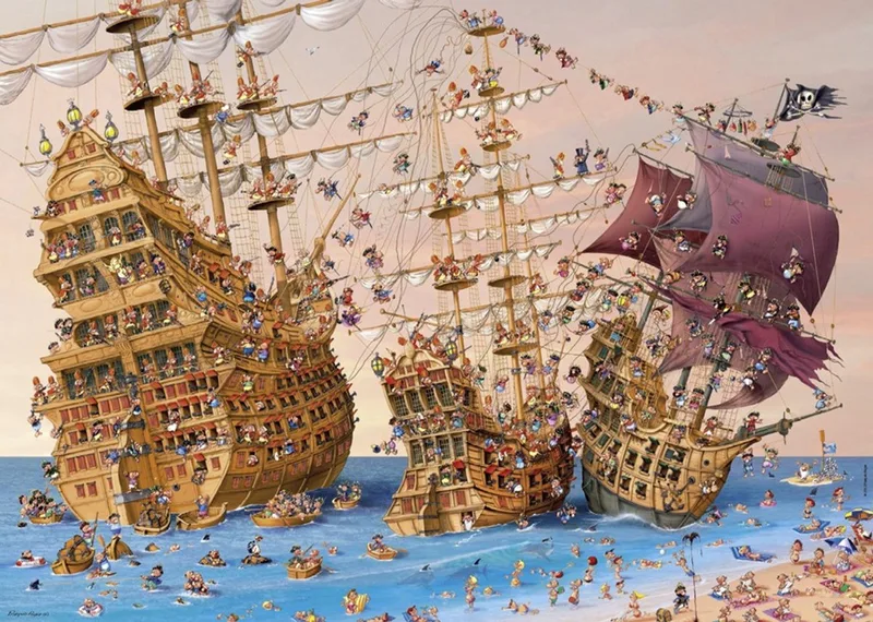 Puzzel - Corsair, Ruyer van Heye, editie Meerkleurig – doos