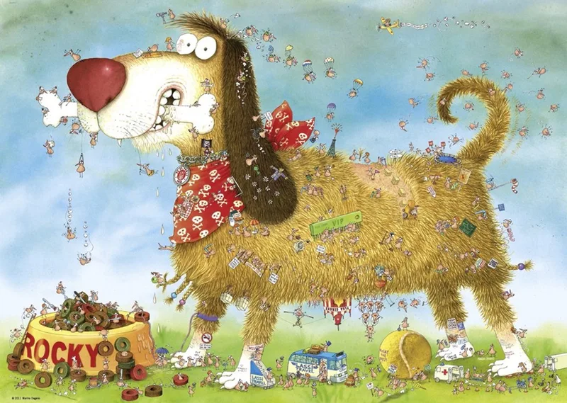 Puzzel Dog's Life 1000 3hkg. van Heye, editie Meerkleurig – doos