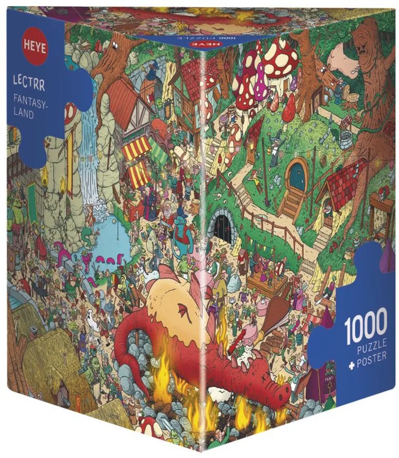 Puzzel Fantasyland 1000 3hkg.. from Heye, Multicolour edition – box