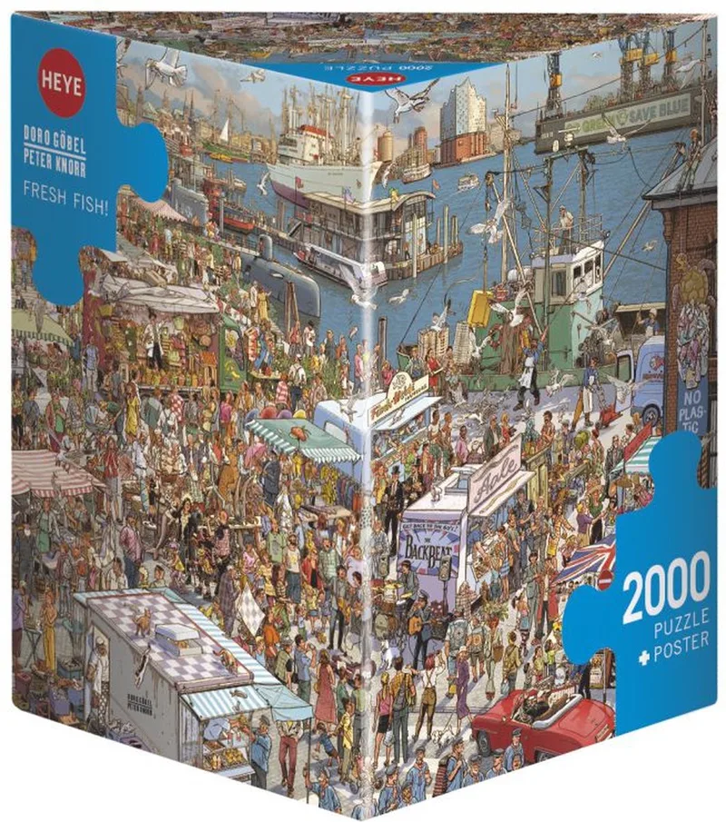 Puzzel Fresh Fish 2000. von Heye, Ausgabe Mehrfarbig – Schachtel