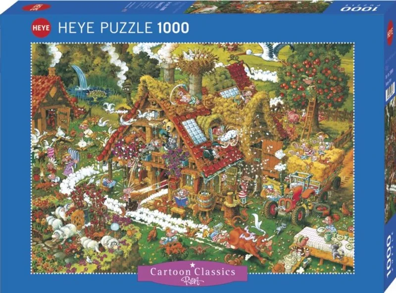 Puzzel Funny Farm 1000. de Heye, édition Multicolore – boîte
