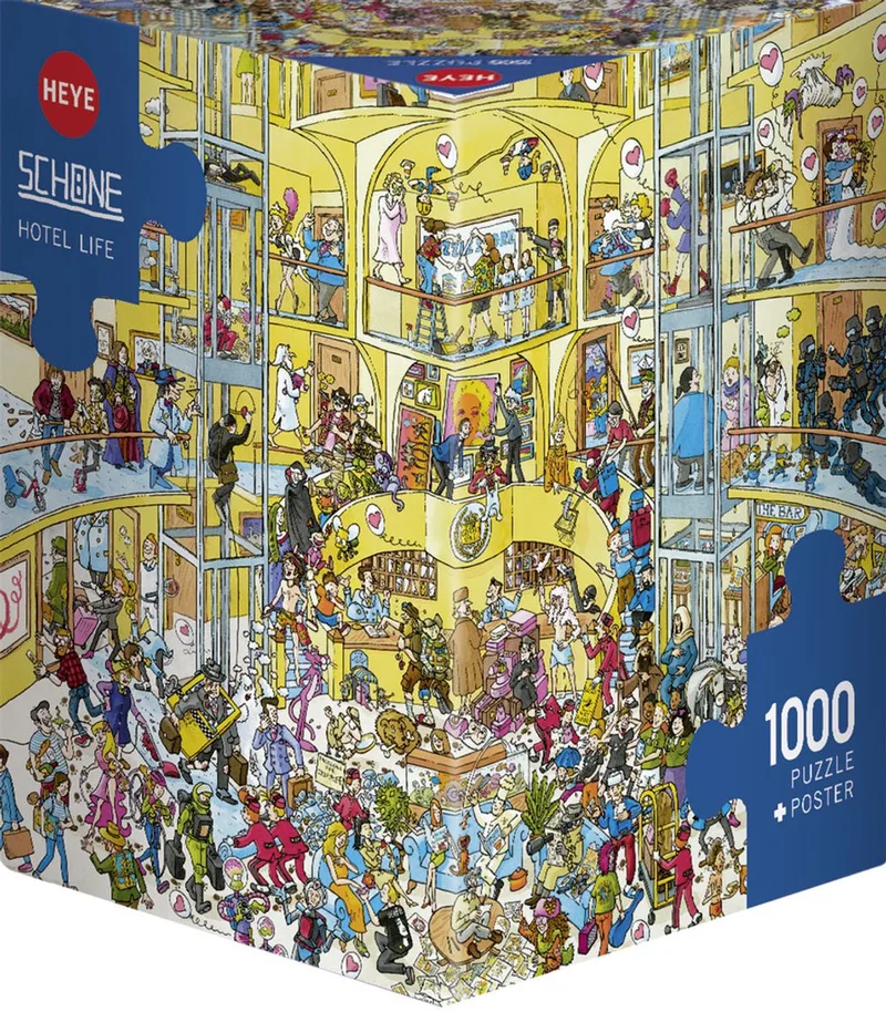 Puzzel Hotel Life 1000 3hkg. van Heye, editie Meerkleurig – doos