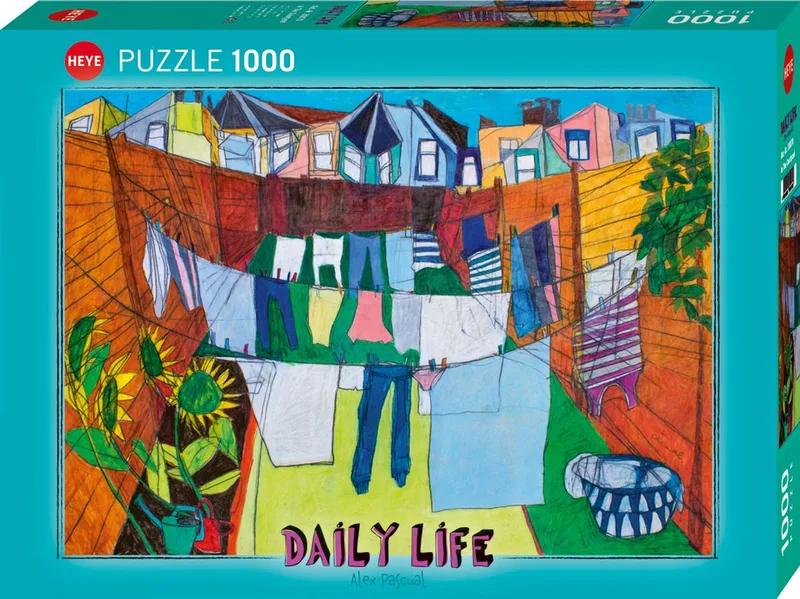 puzzel In the Courtyard 1000 stukjes - legpuzzel Daily Life. van Heye, editie Meerkleurig – doos