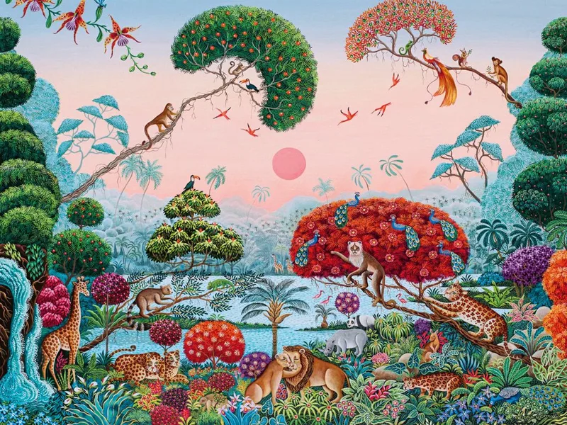 puzzel Jungle Paradise 1500 stukjes - legpuzzel exotisch. van Heye, editie Meerkleurig – doos