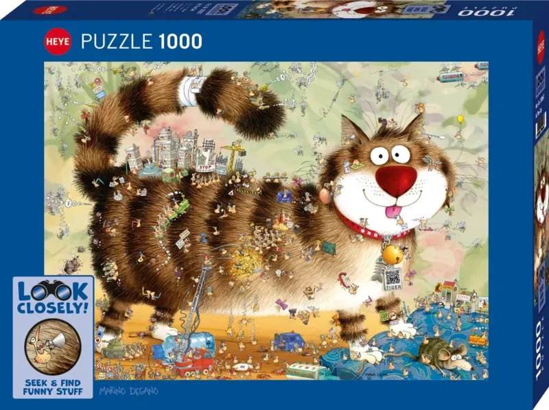 puzzel katten 1000 stukjes - Legpuzzel voor volwassenen. von Heye, Ausgabe Mehrfarbig – Schachtel 2 von 2