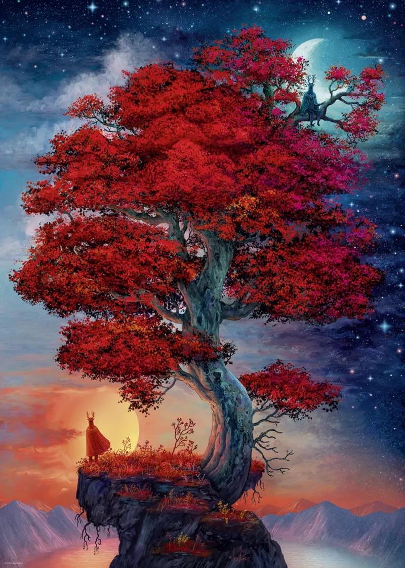 puzzel Light & Dark 1000 stukjes - Inner Mystic puzzel. van Heye, editie Meerkleurig – doos