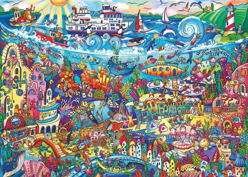 Puzzel Magic Sea 1000 3hoekig Heye 29839 van Heye, editie Meerkleurig – doos