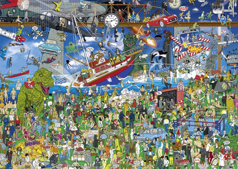 puzzel Movie History 2000 stukjes cartoon puzzel. van Heye, editie Meerkleurig – doos