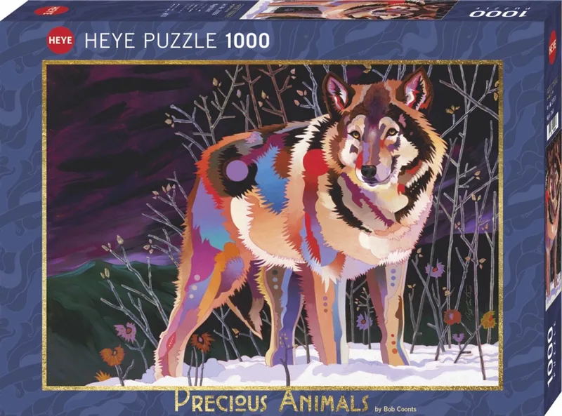 Puzzel Night Wolf 1000. van Heye, editie Meerkleurig – doos
