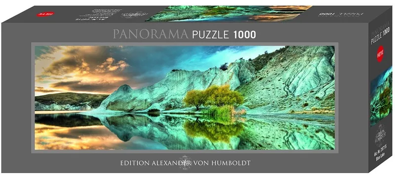 puzzel Panorama Blue Lake - 1000 stukjes legpuzzel karton. van Heye, editie Meerkleurig – doos