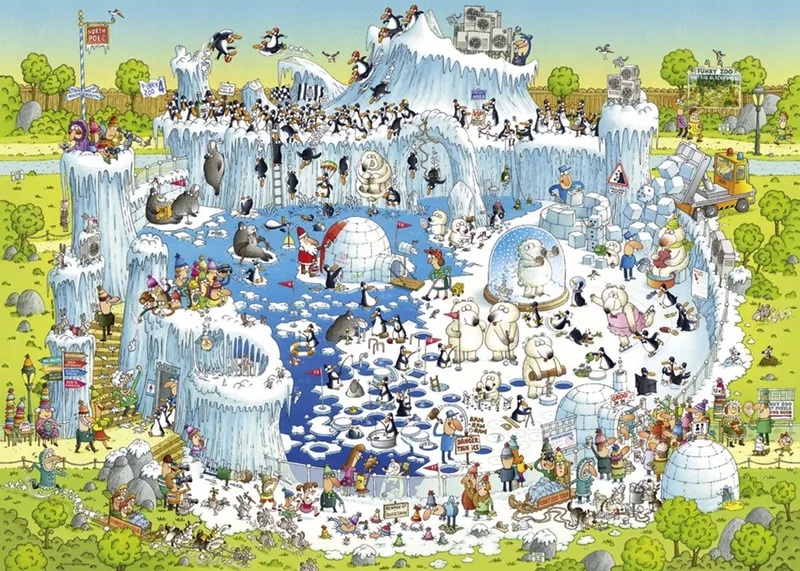 Puzzel Polar Habitat,Comic 1000 Stukjes Heye 29692 van Heye, editie Meerkleurig – doos