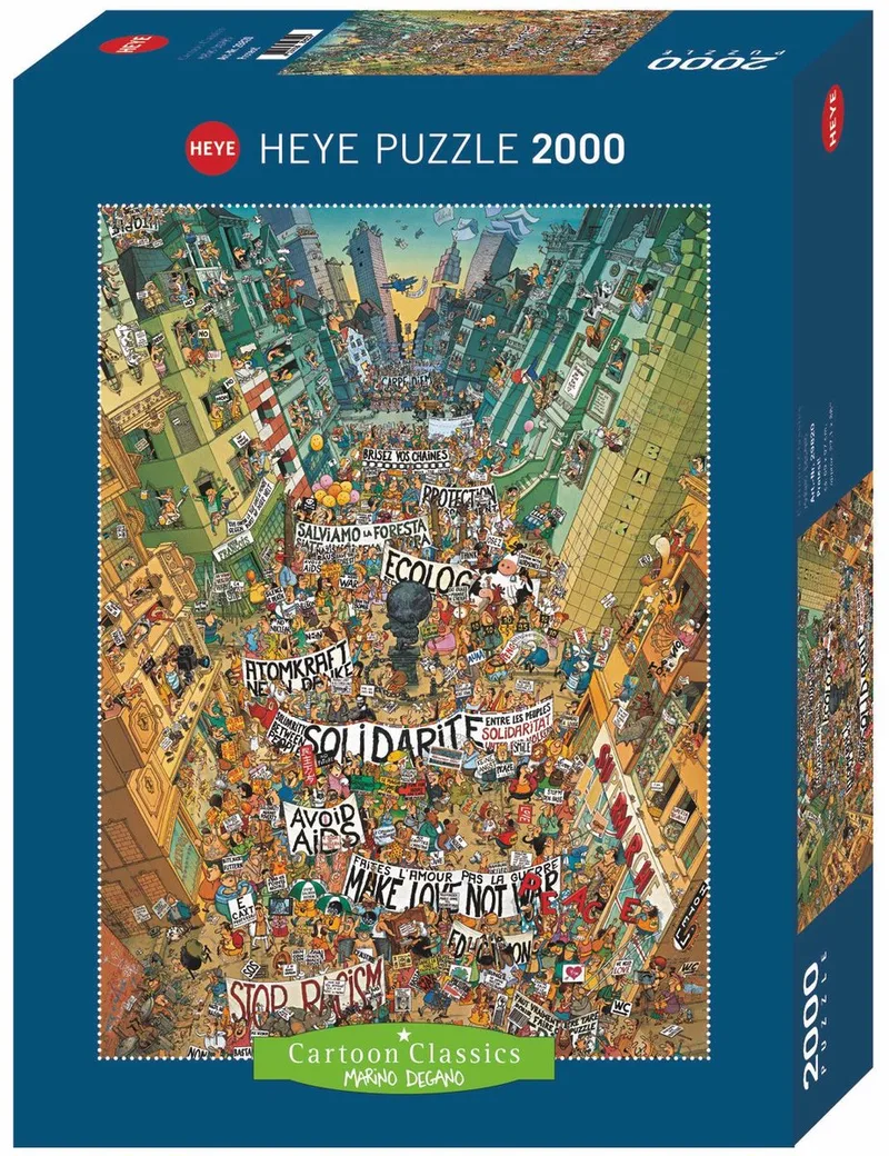 Puzzel Protest, Comic 2000. de Heye, édition Multicolore – boîte