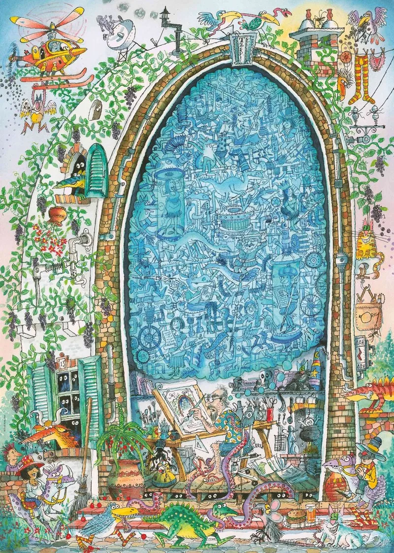 Puzzel Puz.Artist's Mind 1000 3hk.. van Heye, editie Meerkleurig – doos